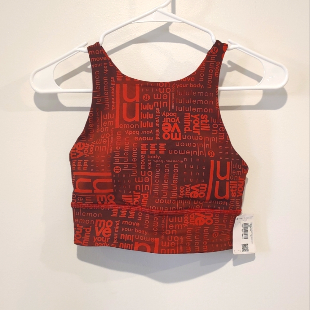 Lululemon Energy high neck long line sports bra, brand new with tags - size 4